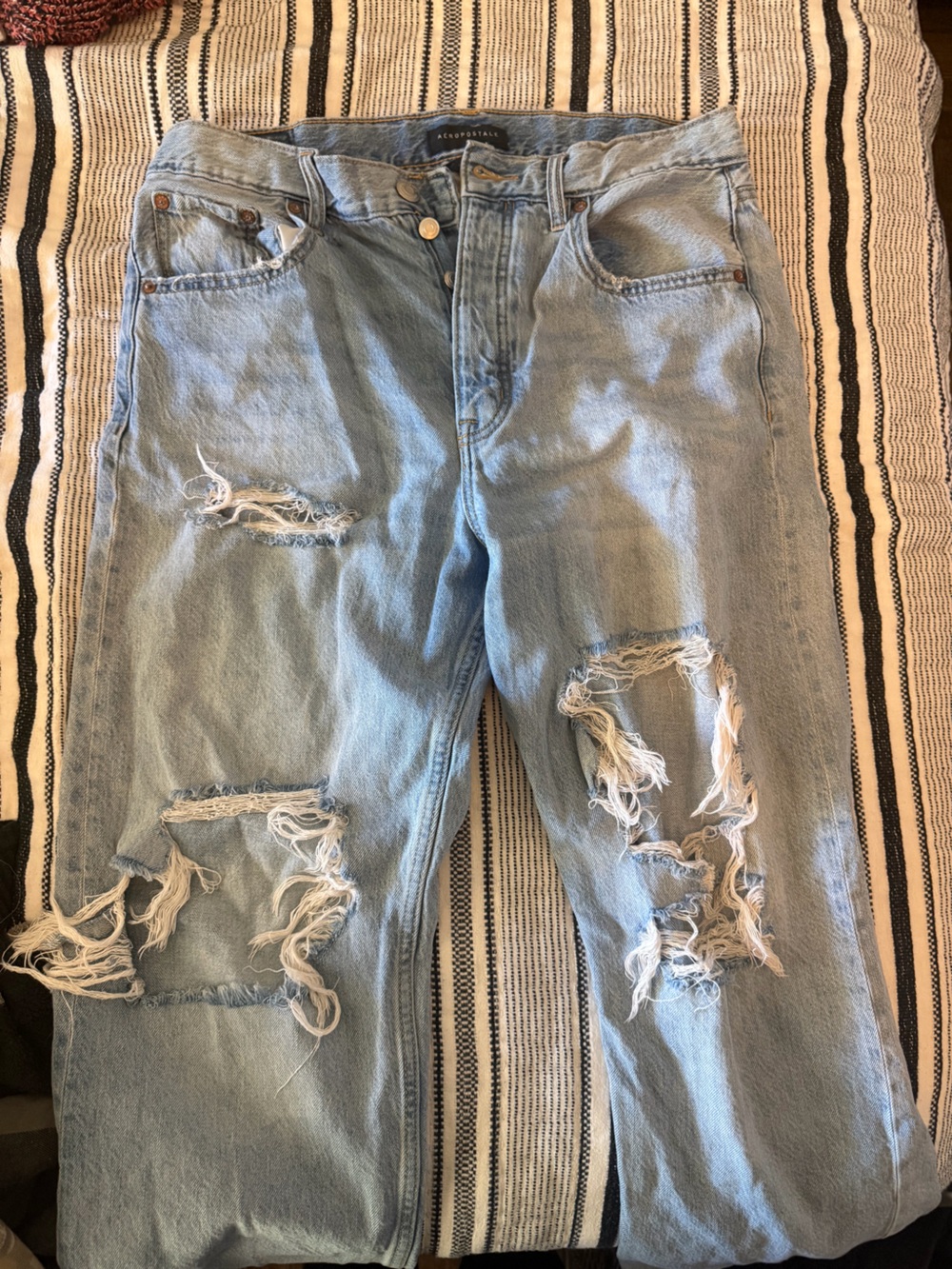 Aeropostale Light Blue Baggy Jeans